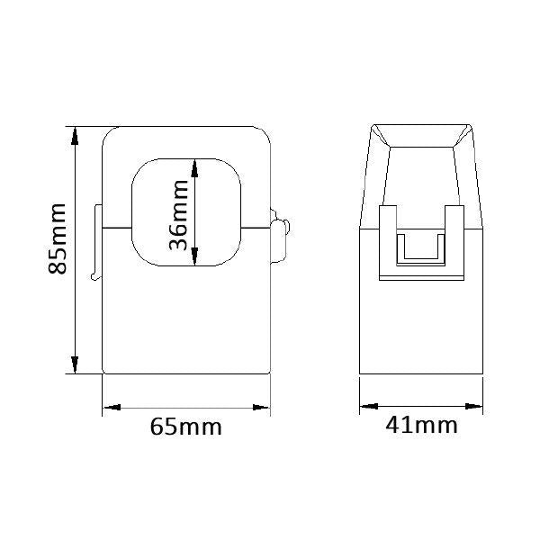 T36 Miniature Split Core Current Transformer 0.333mV ( Milivolt Version )